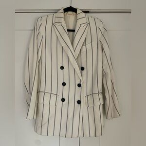 Anine Bing Pinstripe Blazer